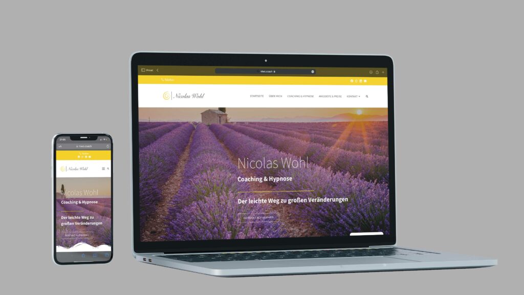 Nicolas Wohl Webdesign Vorschau Responsive Webdesign