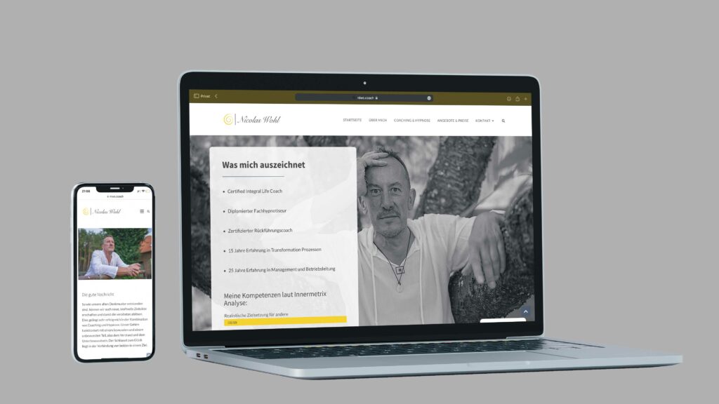 Nicolas Wohl Webdesign Vorschau Responsive Webdesign